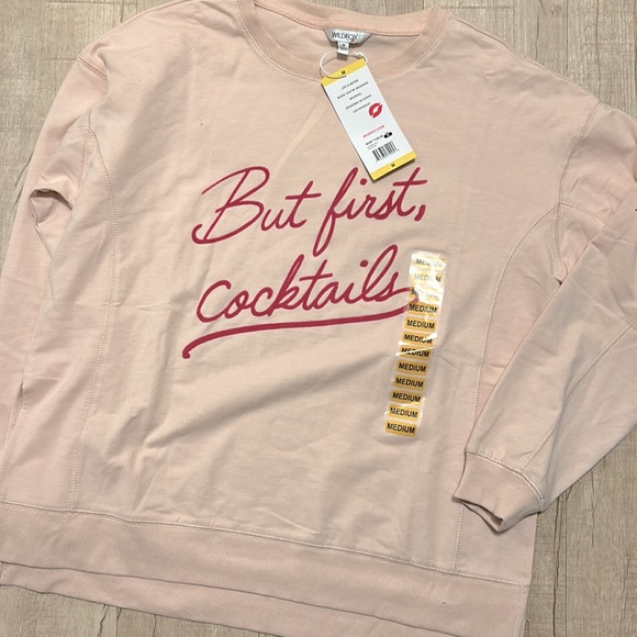 WILDFOX “But First, Cocktails” NWT Statement Sweatshirt - Picture 6 of 6